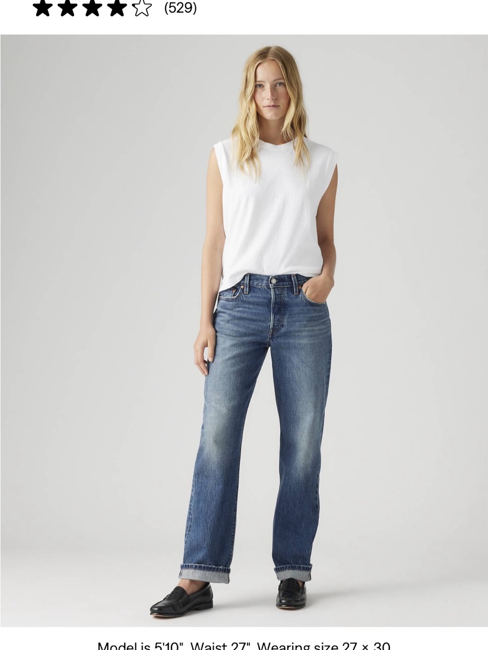 Levi's Women’s 501 90s selvedge jeans 26x32